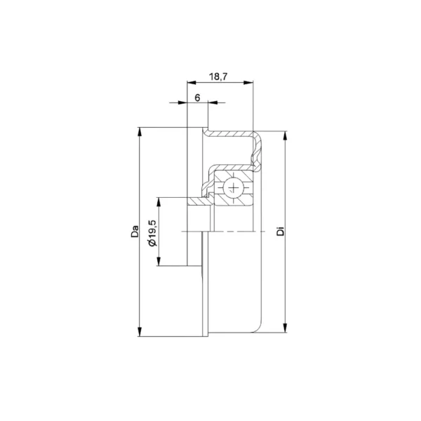 MTR-50X1,5.40.12 ZZ Metal Rulo Başlığı - Görsel 4