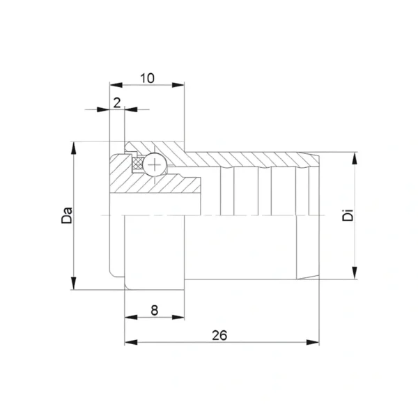 KTR-20x1,0.00.08 Plastik Rulo Başlığı - Görsel 2